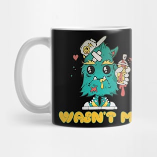 Wasn't Me Innocent Baby Monster Child Birthday Costume Gift Mug